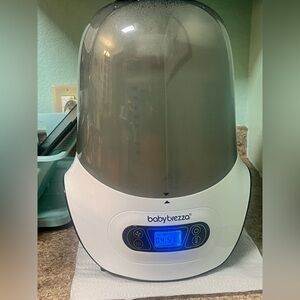 Baby Brezza Bottle Sterilizer in White and Gray